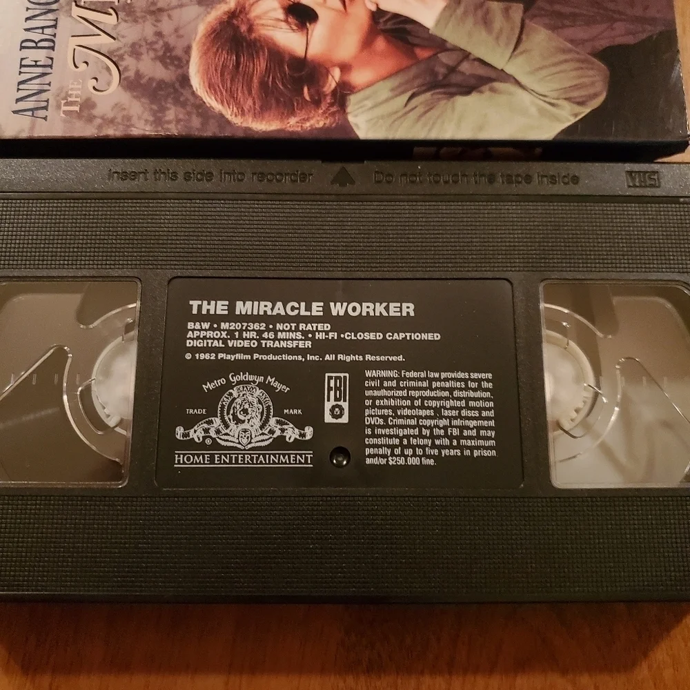 The Miracle Worker-vhs Patty Duke Vintage Classics